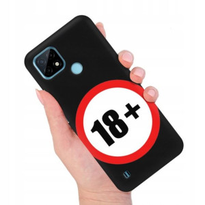 Etui MATOWE Czarne do REALME C21 Modne Top Wzory