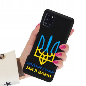 Etui Matowe Czarne do SAMSUNG A31 Wolna Ukraina