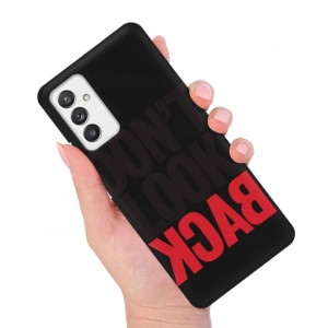 Etui MATOWE Czarne do SAMSUNG A82 5G Modne Wzory