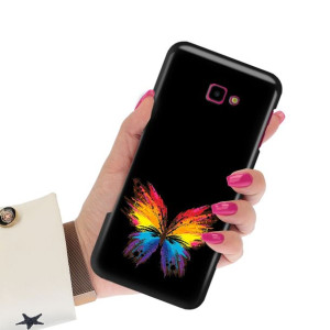 Etui Matowe Czarne do SAMSUNG J4 PLUS 2018 Wzory