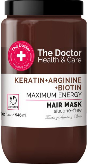 Maska do włosów Wzmacniająca Keratyna Arginina + Biotyna, 946 ml The Doctor