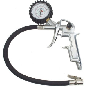 Brüder Mannesmann Pistolet do pompowania kół, manometr, 15 bar, 1543