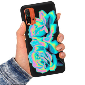 Etui Matowe Czarne do XIAOMI REDMI 9 POWER Wzory