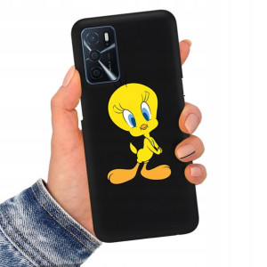 Etui Matowe CZARNY do OPPO A16 Obudowa Case Wzory