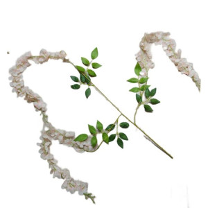 Wisteria kremowo różowa sztuczna