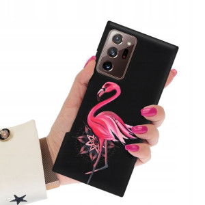 Etui Matowe CZARNY do SAMSUNG NOTE 20 ULTRA Wzory