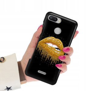 Etui Matowe CZARNY do XIAOMI REDMI 6 Wiosna Wzory