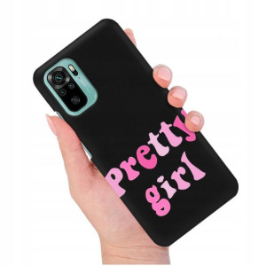 Etui Matowe Czarny do XIAOMI REDMI NOTE 10S Wzory