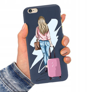 Etui Matowe Granat do IPHONE 6 Serialowe Top Wzory