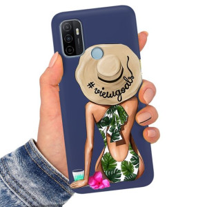Etui Matowe Granat do OPPO A53 5G Serialowe Wzory