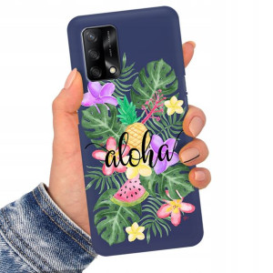 Etui Matowe Granat do OPPO A74 4G Serialowe Wzory