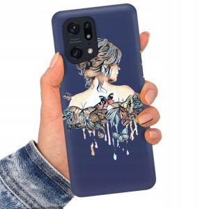 Etui Matowe Granat do OPPO FIND X5 PRO Bajki Wzory