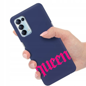 Etui Matowe Granat do OPPO RENO 5 4G Modne Wzory