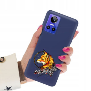 Etui Matowe Granat do REALME GT NEO 3 5G Top Wzory