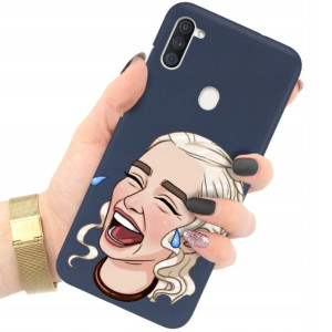 Etui Matowe GRANAT do SAMSUNG A11 Modne Top Wzory