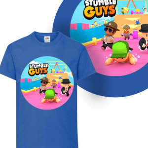 T-shirt Dziecięcy Stumble Guys Mix Wzory - 98 Cm
