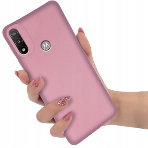 Etui Metaliczne Błyszczące RÓŻOWY do MOTOROLA E20