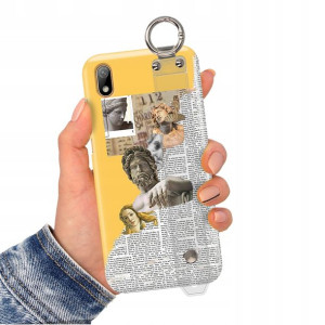 Etui Pasek do HUAWEI Y5 2019 Impresjonizm Wzory