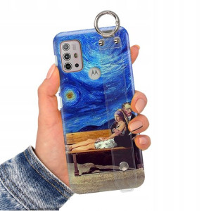 Etui Pasek do MOTOROLA G10 Top Impresja Gogh Wzory