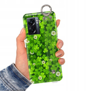 Etui Pasek do OPPO A77 5G Case Kwiaty Flower Wzory