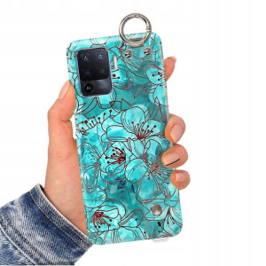 Etui Pasek do OPPO RENO 5 LITE Case Flower Wzory