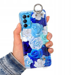 Etui Pasek do OPPO RENO 5 PRO 5G Case Flower Wzory