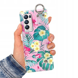 Etui Pasek do OPPO RENO 5 PRO PLUS 5G Flower Wzory
