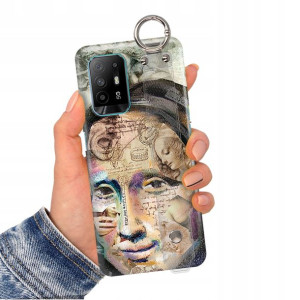 Etui Pasek do OPPO RENO 5Z Top Impresja Gogh Wzory
