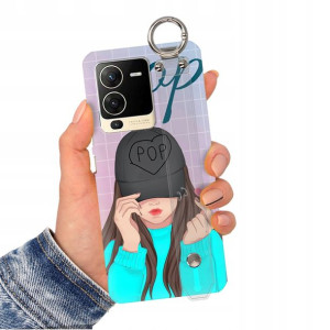 Etui Pasek do VIVO S15 5G Case Kwiaty Modne Wzory
