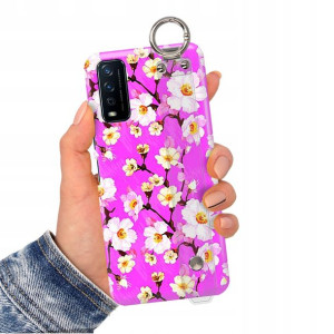Etui Pasek do VIVO Y21 2021 Case Flower Top Wzory
