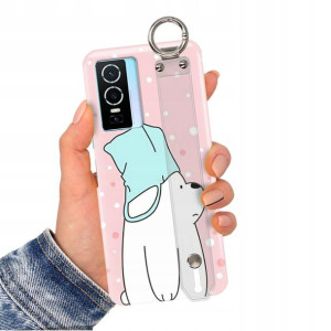 Etui Pasek do VIVO Y76 5G Case Bare Bears Wzory