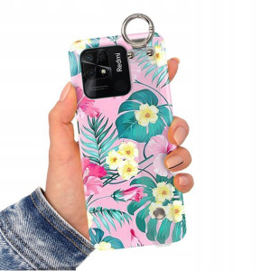 Etui Pasek do XIAOMI REDMI 10C 4G Flower Top Wzory