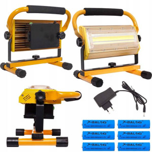 Halogen Przenośny Lampa Led Akumulator 100w SMD