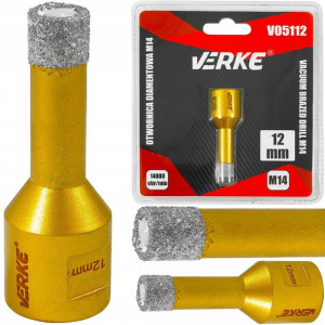 Wiertło Diamentowe 12mm Koronka Otwornica M14 Gres