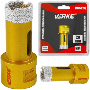 Wiertło Diamentowe 20mm Koronka Otwornica M14 Gres