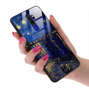 Etui Szklane do OPPO A9 2020 Monet Impresja Wzory