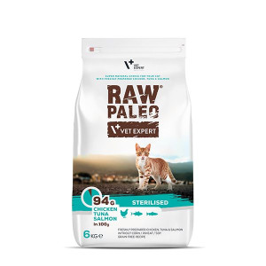 VetExpert Raw Paleo Cat Sterilised Chicken 6kg