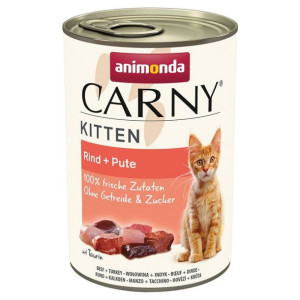 Animonda Carny Kitten Wołowina z Indykiem Dla Kociąt 400 g