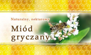 Paczka etykiet małych (miód gryczany) 100szt - wzór EM13
