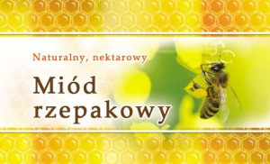 Paczka etykiet małych (miód rzepakowy) 100szt - wzór EM14