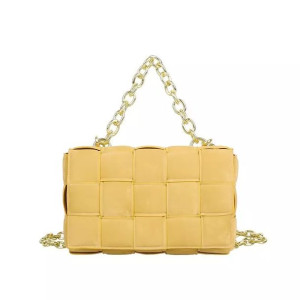 Torebka damska pleciona crossbody łańcuch