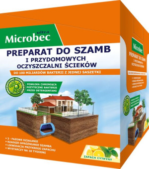 BROS - Microbec ULTRA 25g zapach cytryny - preparat do szamb.