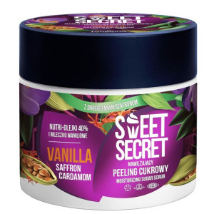 SWEET SECRET Nawilżajacy peeling cukrowy do ciała z szafranem 200g
