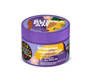 TUTTI FRUTTI Regenerujący Peeling cukrowy do ciała Śliwka i Cynamon