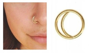 Kolczyk kółko do nosa Continuous Piercing 8mm