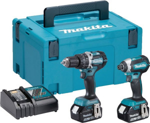 Makita Dlx2180tj 18v Wkrętarka Dhp484 + Zakrętarka Dtd153 + 2aku 5ah
