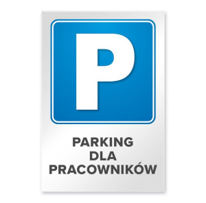 MDS+ Tabliczka Parking dla pracowników 20x30