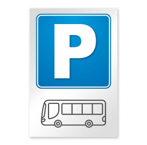 MDS+ Tabliczka parking dla autokarów autobusów 20x30