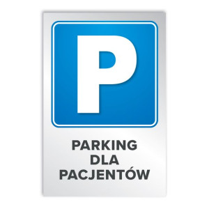 MDS+ Tabliczka Parking dla pacjentów 20x30