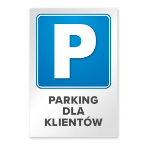 MDS+ Tabliczka parking dla klientów 20x30